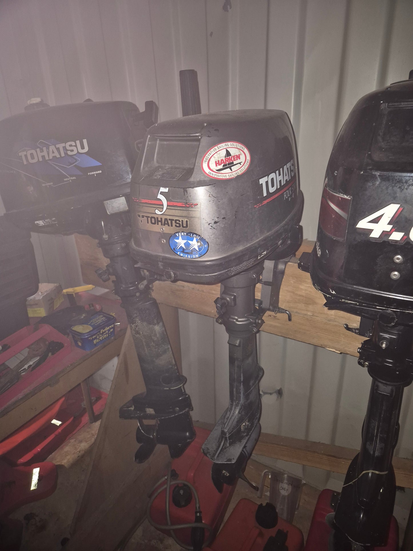 Tohatsu 4Hp 4 stroke short shaft outboard motor
