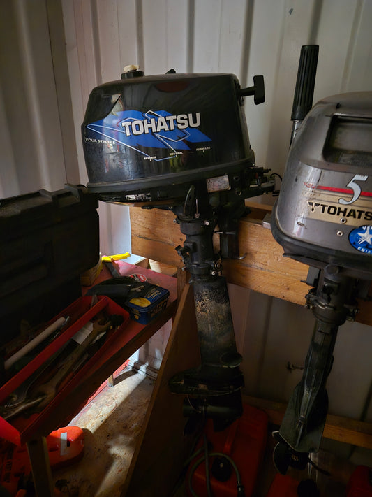 Tohatsu 4Hp 4 stroke long shaft outboard motor